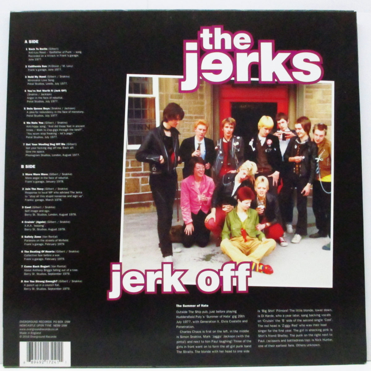 JERKS, THE (ザ ・ジャークス)  - Jerk Off (UK '16 再発 LP+インサート/OVER 149LP)