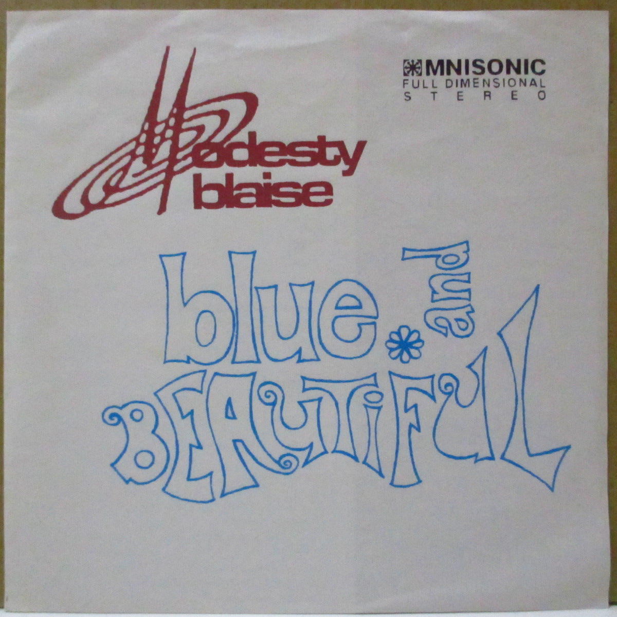 MODESTY BLAISE (モデスティ・ブレイズ)  - Blue And Beautiful (UK オリジナル 7インチ+マットソフト紙ジャケ)