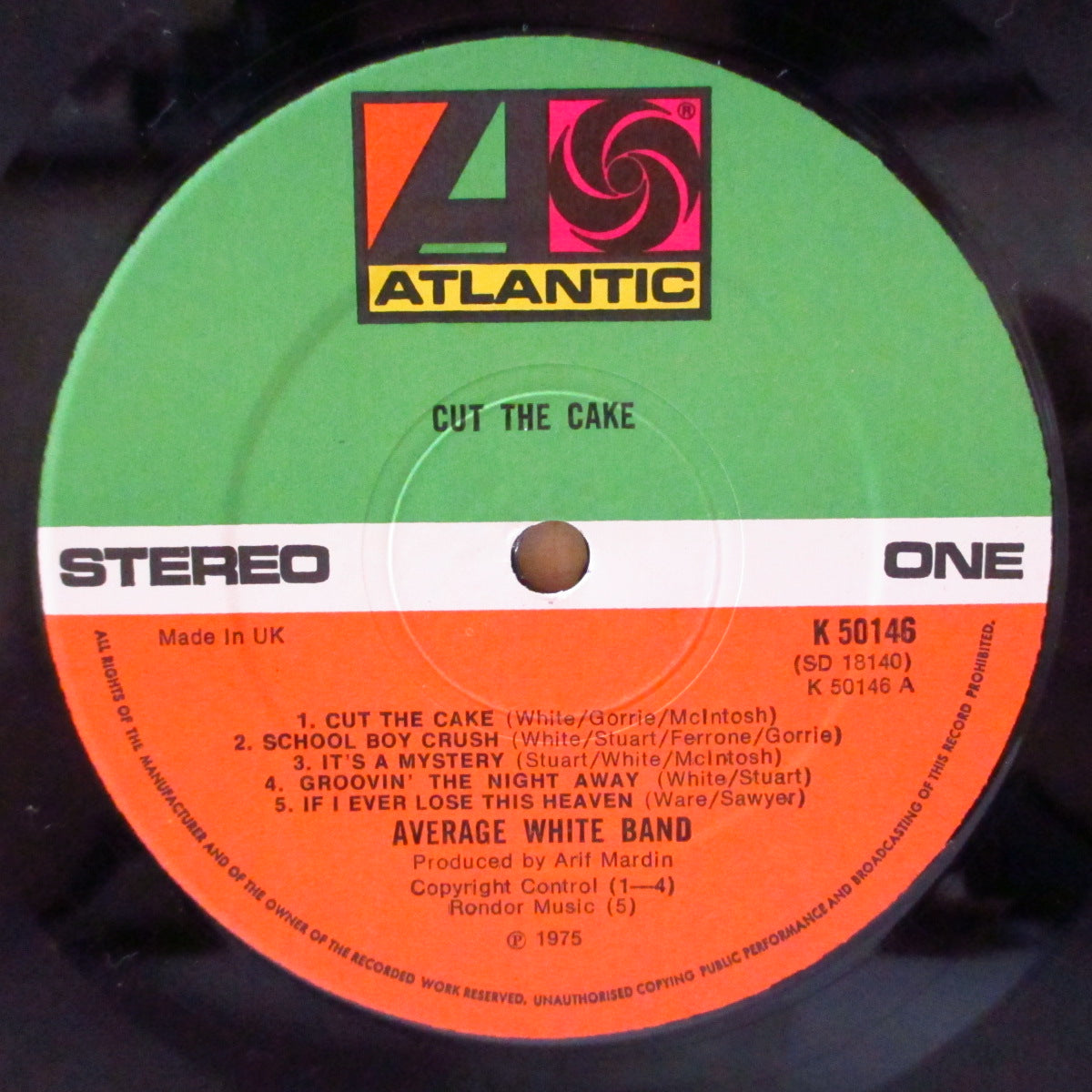 AVERAGE WHITE BAND (アヴェレイジ・ホワイト・バンド)  - Cut The Cake (UK '75 オリジナル・ステレオ LP)名作サードアルバム！