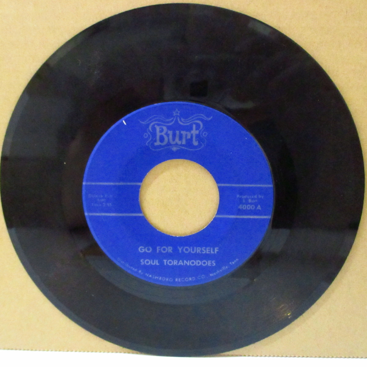 SOUL TORANODOES (ソウル・トーネイドーズ)  - Go For Yourself (US '69 オリジナル 7インチ)アップテンポ・ワイルド・ディープ・ファンク！