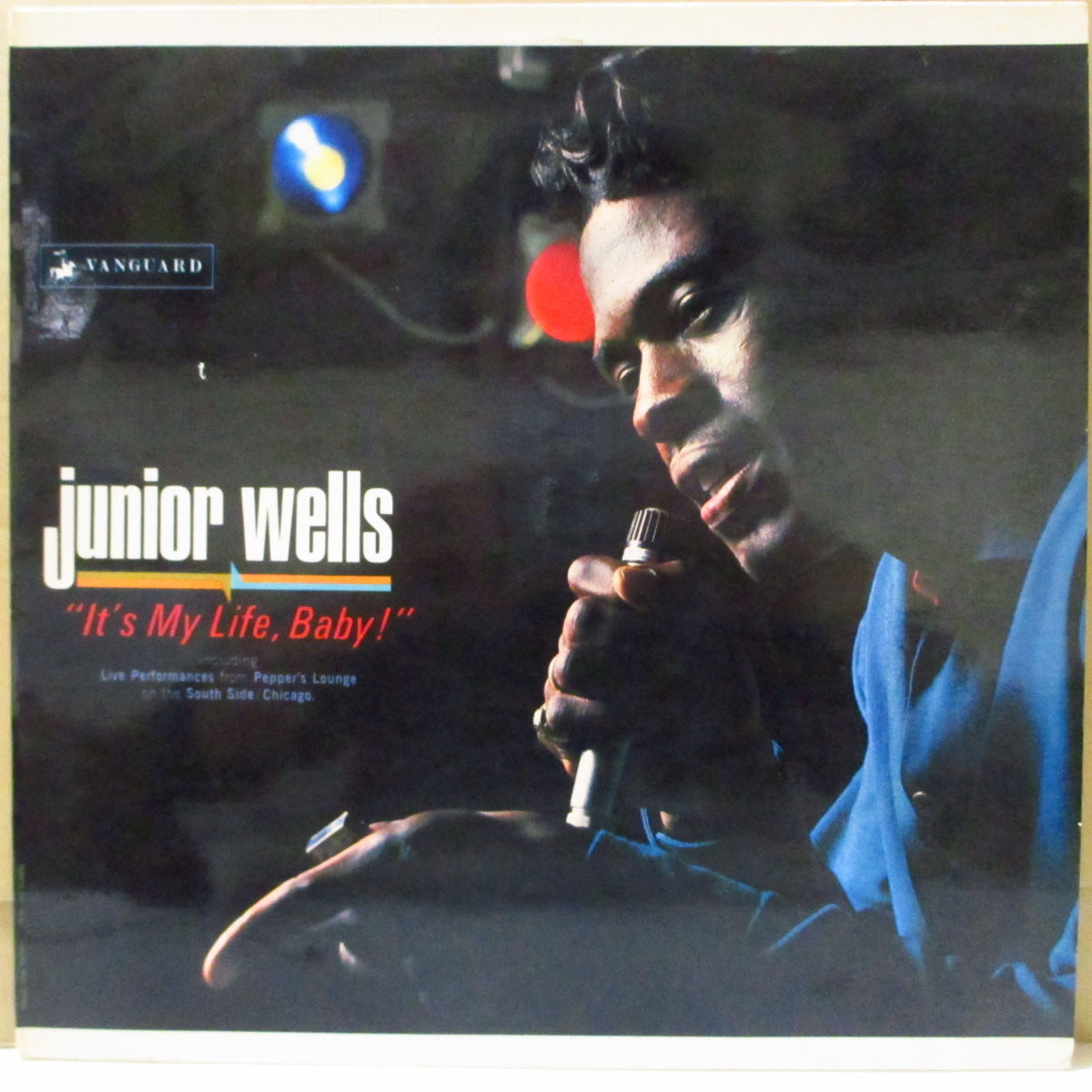 JUNIOR WELLS (ジュニア・ウェルズ)  - It's My Life, Baby ! (UK '66 Vanguard社再発ステレオ LP/両面コーティング・ジャケ名作ライブアルバム。近年稀な美品