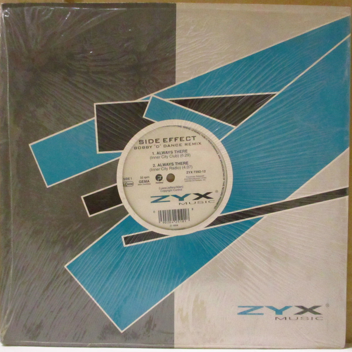 SIDE EFFECT (サイド・エフェクト)  - Always There (German '94 再発33回転4曲入り 12インチ/光沢ダイカットスリーブ)