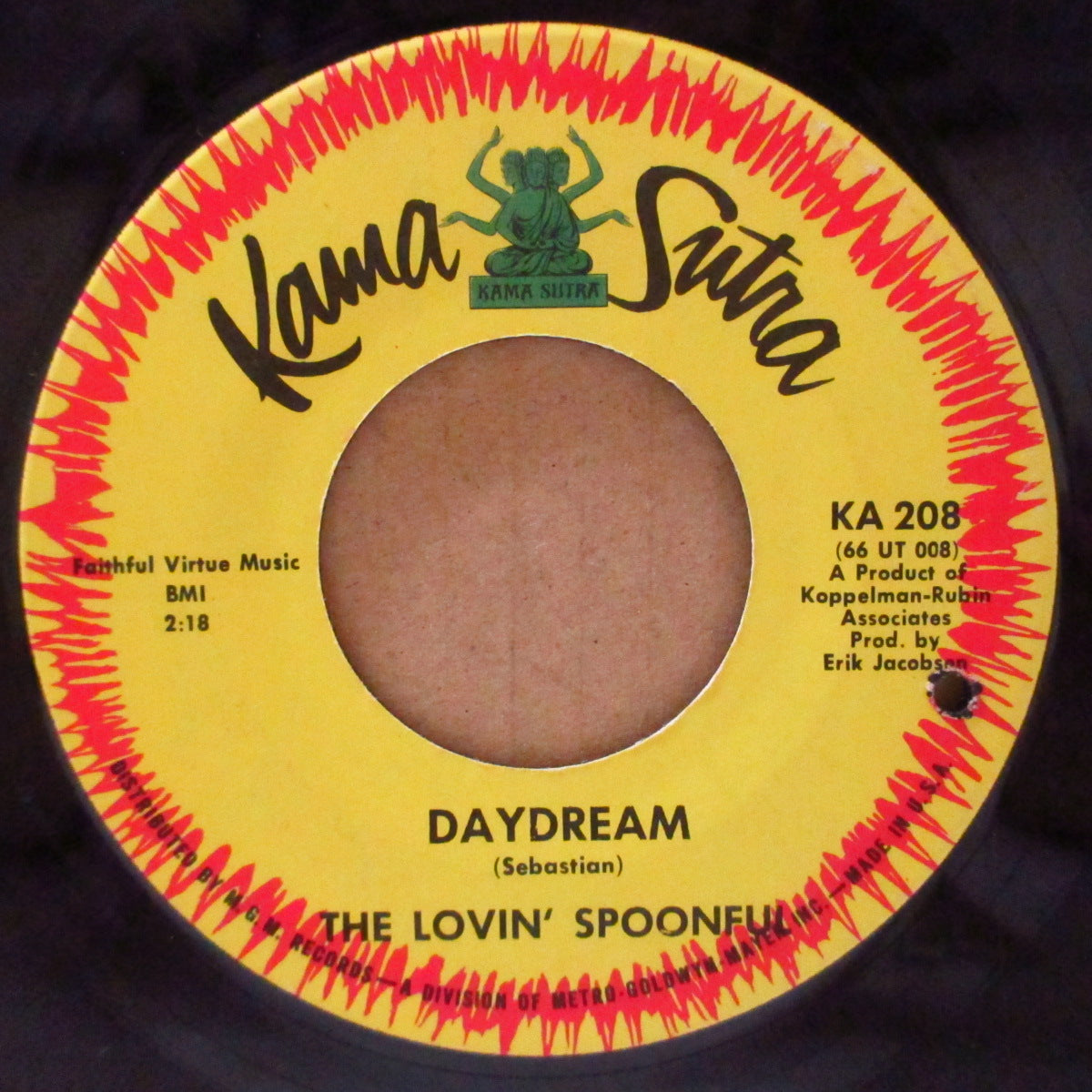 LOVIN' SPOONFUL (ラヴィン・スプーンフル)  - Daydream / Night Owl Blues (US '66 オリジナル７インチ)全米2位のスロウ・フォーキー・ジャグ・ポップ名曲