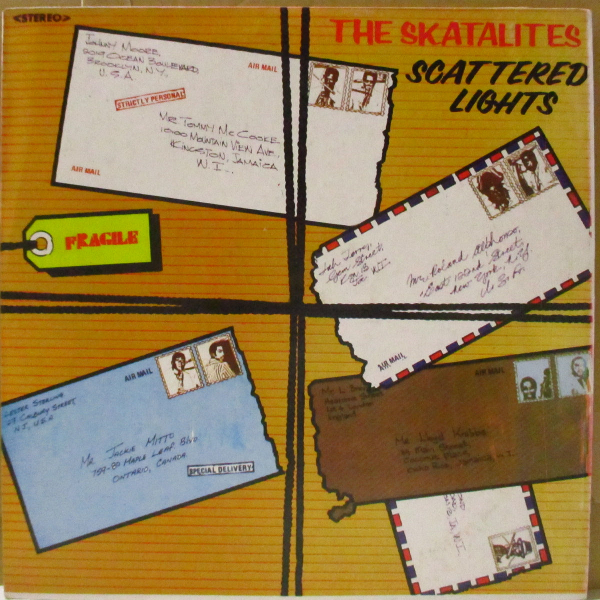 SKATALITES, THE (ザ・スカタライツ)  - Scattered Lights (Jamaica 再発「赤文字白ラベ」 LP) Top Dec期コンピレーション