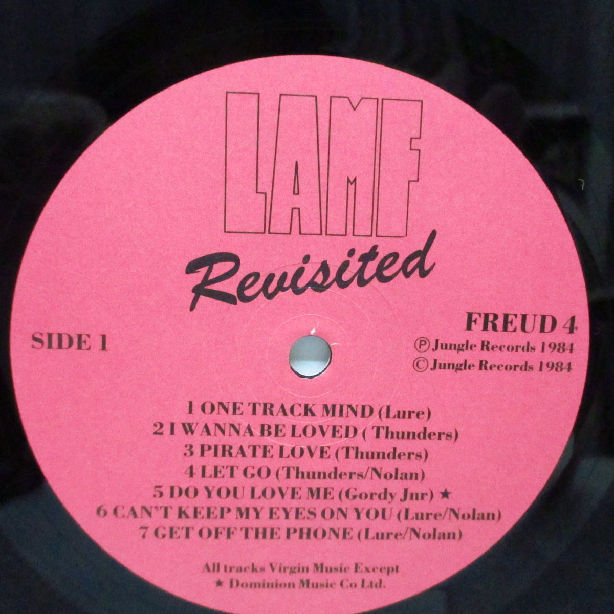 JOHNNY THUNDERS & THE HEARTBREAKERS (ジョニー・サンダース & ザ・ハートブレイカーズ)  - L.A.M.F. Revisited (UK オリジナル「ブラックヴァイナル」LP/「白文字」ジャケ)
