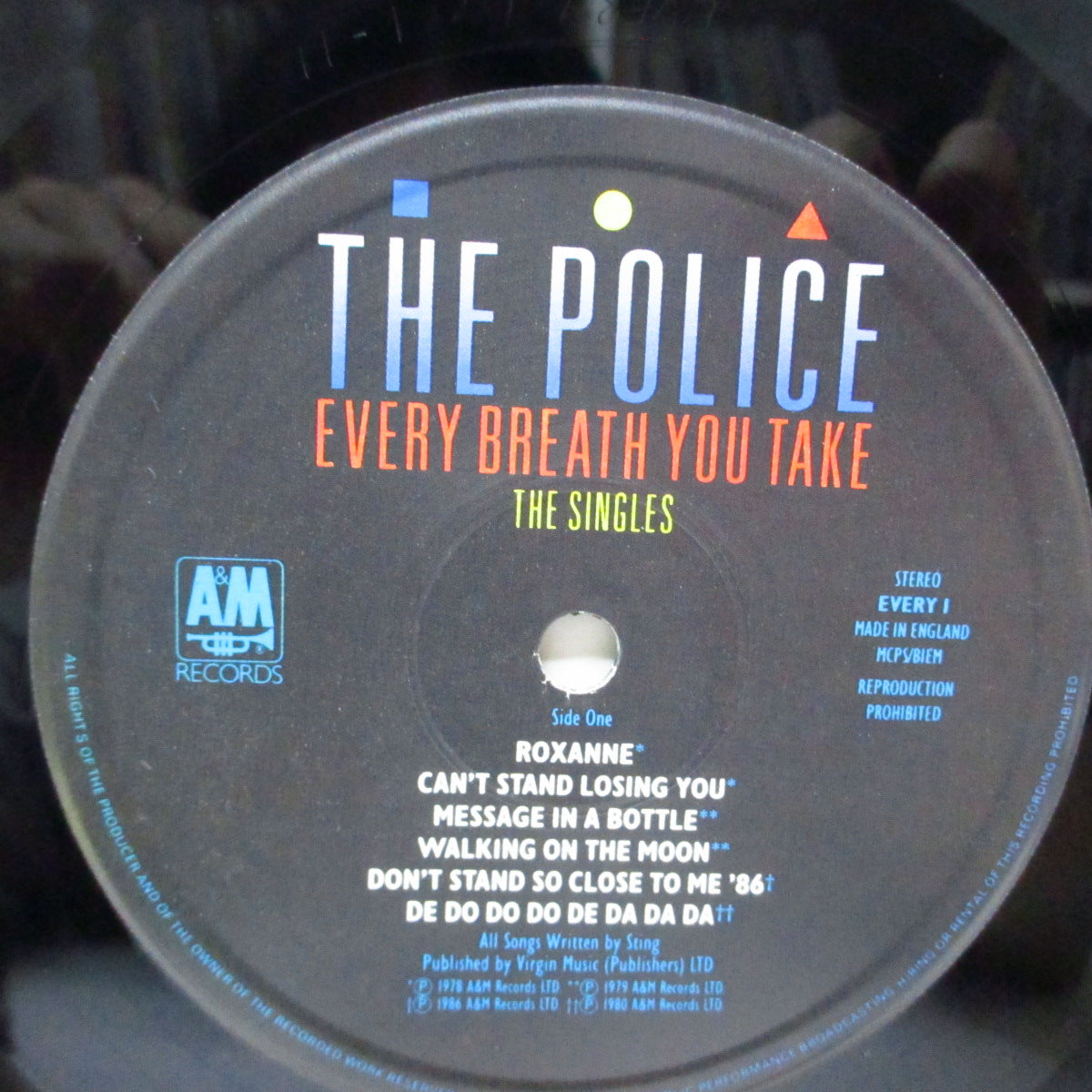 POLICE, THE (ザ ・ポリス)  - Every Breath You Take : The Singles (UK オリジナル LP+インナー）