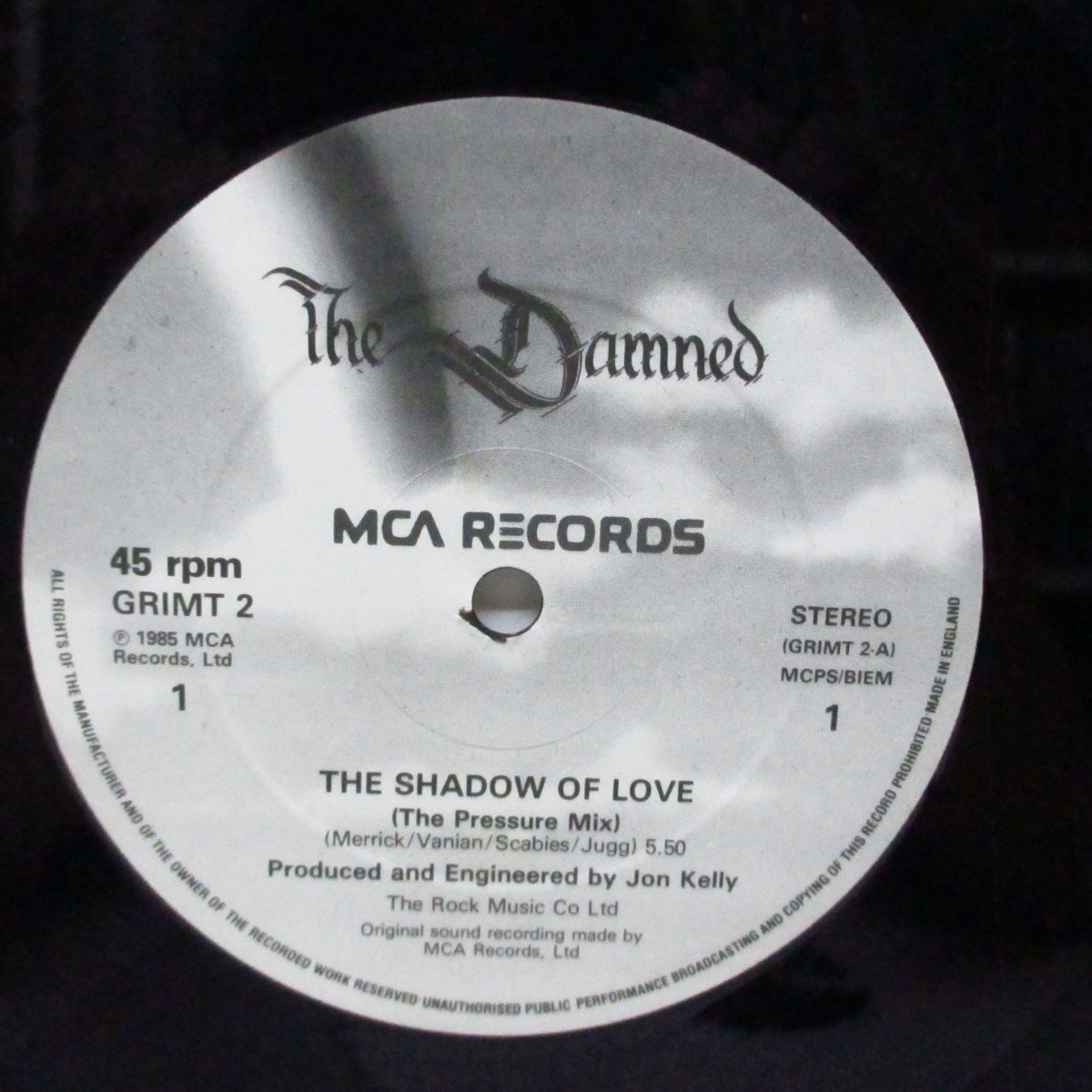 DAMNED, THE (ザ・ダムド)  - The Shadow Of Love - The Pressure Mix (UK オリジナル12"+インナー/ダイカットジャケ)