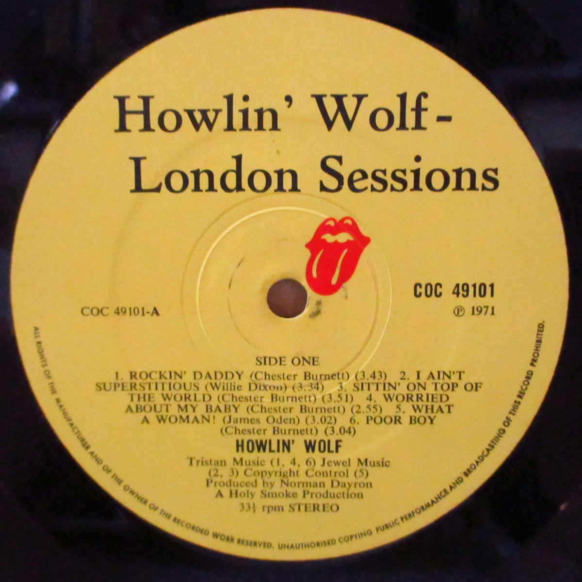 HOWLIN' WOLF (ハウリン・ウルフ)  - The London Howlin' Wolf Session (UK '71 オリジナル・ステレオ LP/見開きジャケ) 近年稀な美品