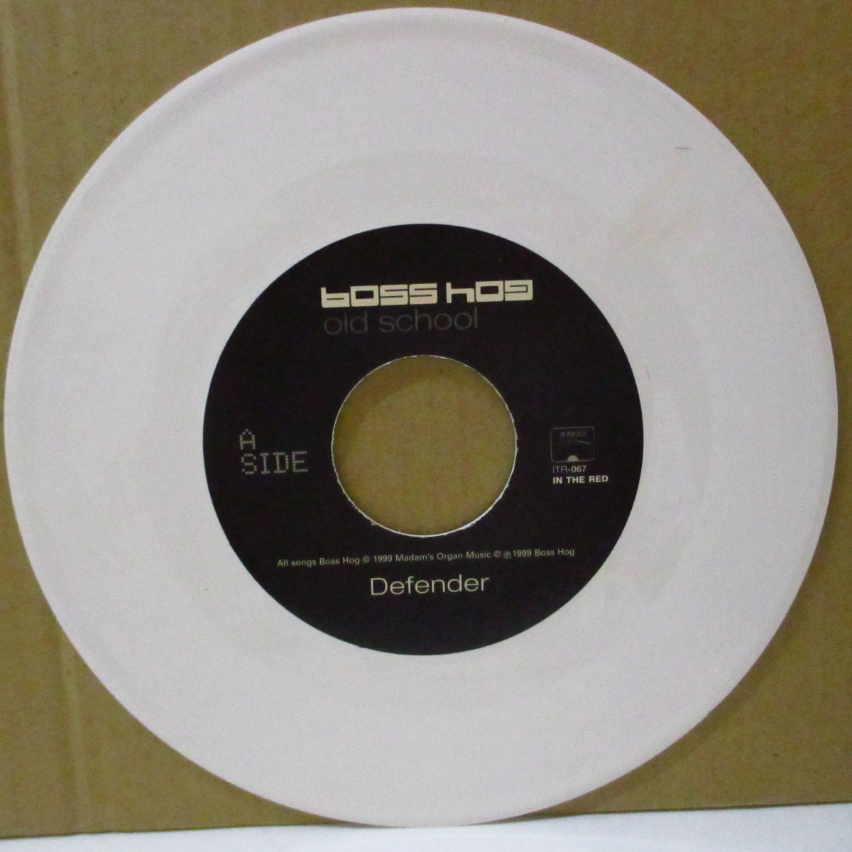 BOSS HOG (ボス・ホッグ)  - Old School (US '99 限定「ホワイトヴァイナル」 7インチ+光沢固紙ジャケ)