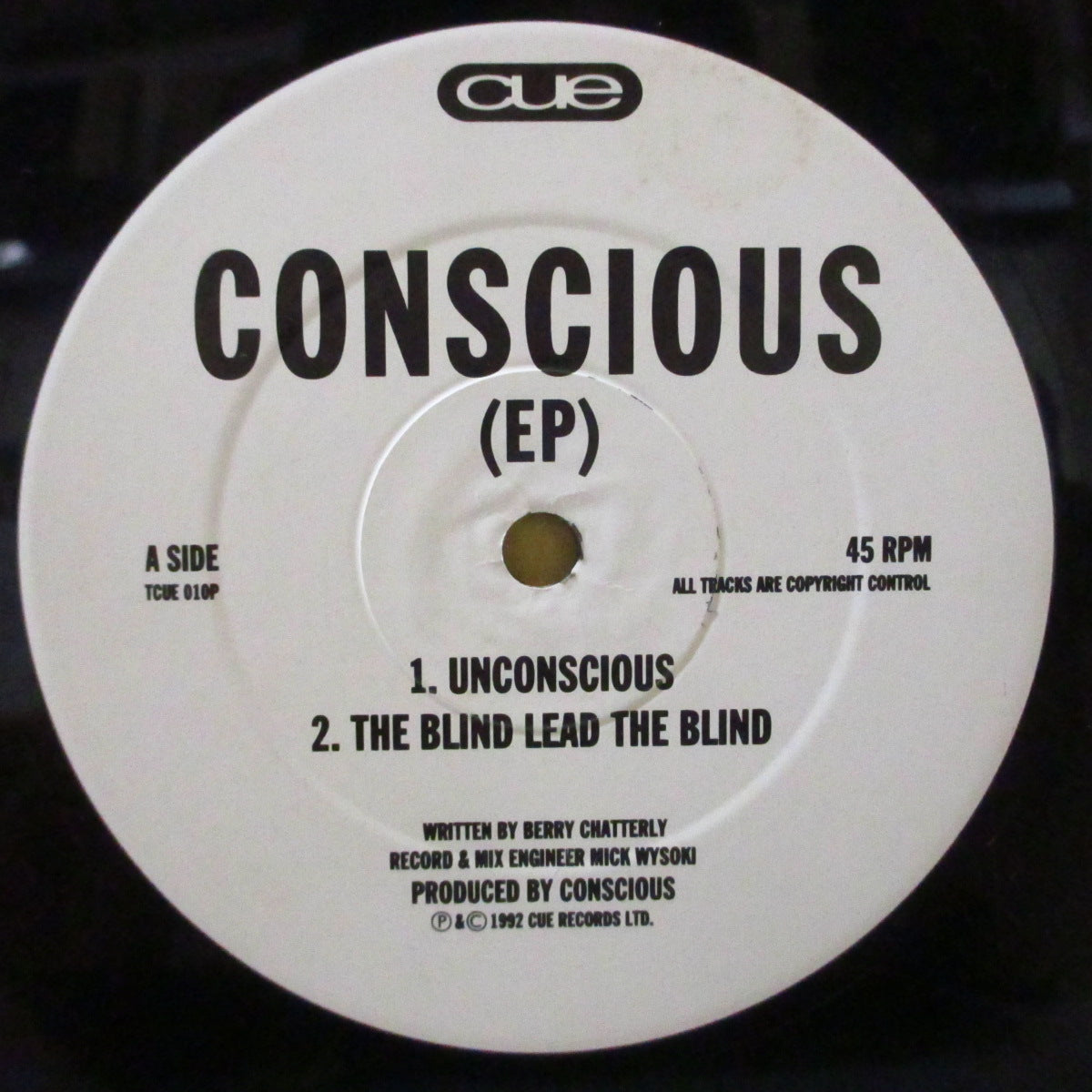 CONSCIOUS (コンシャス)  - Conscious EP (UK オリジナル4曲入り 12インチ) '92年EP