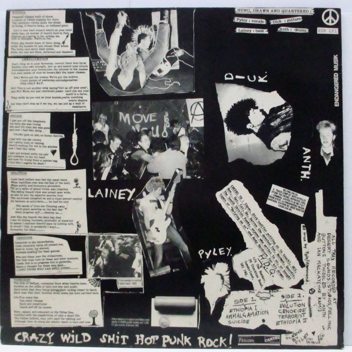 H.D.Q. (エイチ・ディー・キュー)  - Hung, Drawn And Quartered (UK オリジナル LP) '85年ファースト！