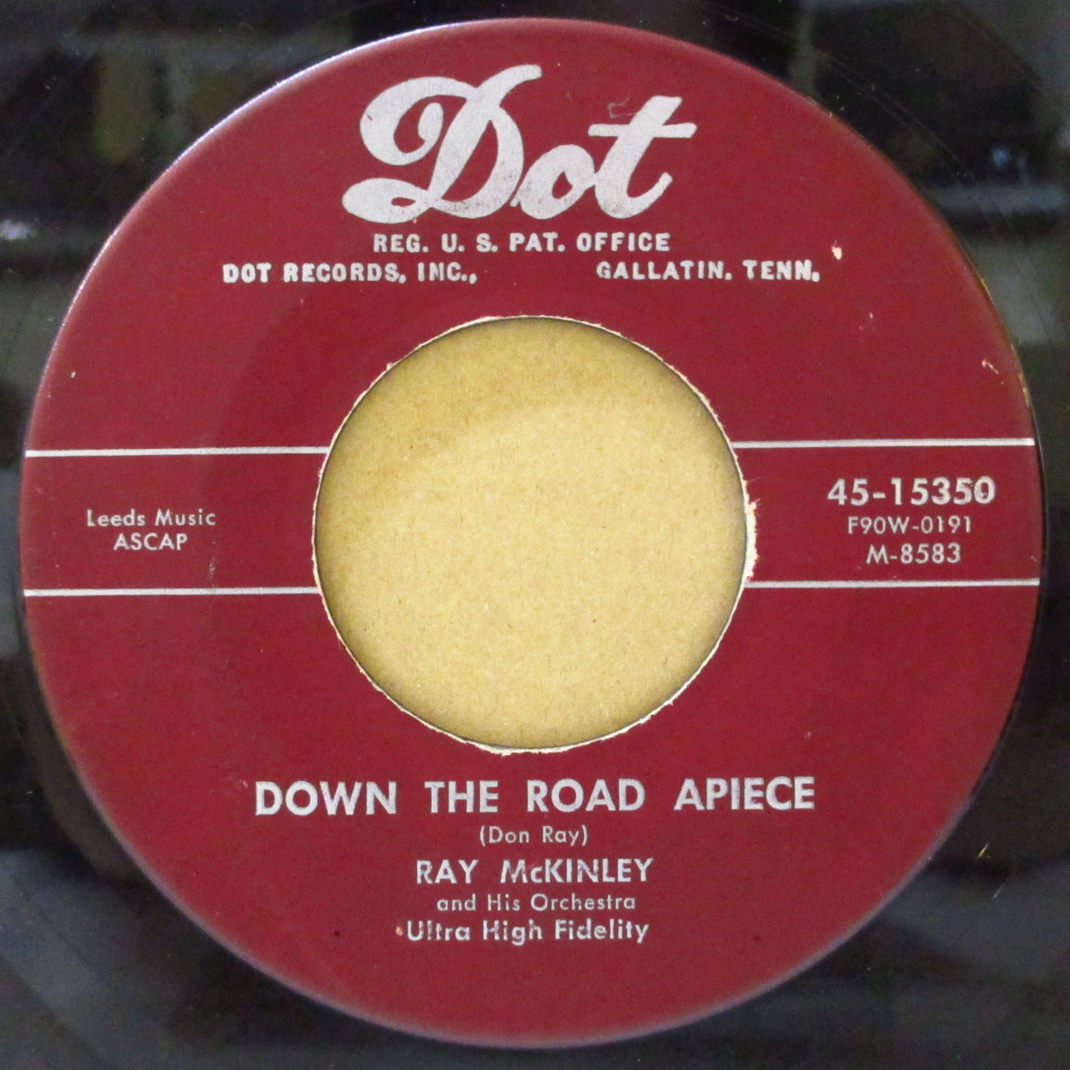 RAY MCKINLEY & HIS ORCHESTRA (レイ・マッキンリー)  - Down The Road Apiece (US オリジナル 7インチ)  ブギウギ古典名曲！