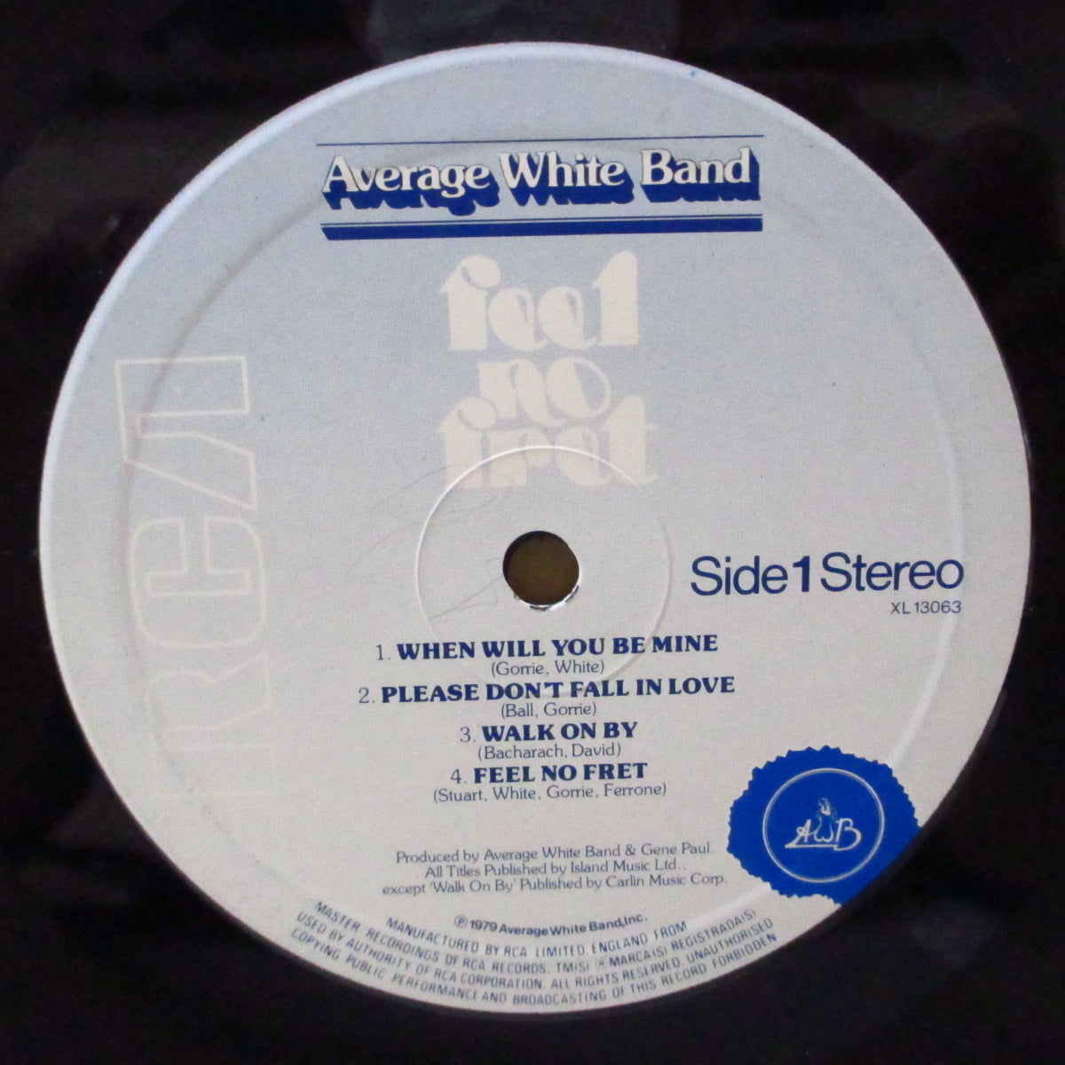 AVERAGE WHITE BAND (アヴェレイジ・ホワイト・バンド)  - Feel No Fret (UK '79 初回品番「XL-13063」オリジナル ・ステレオLP/見開きジャケ) 7作目アルバム