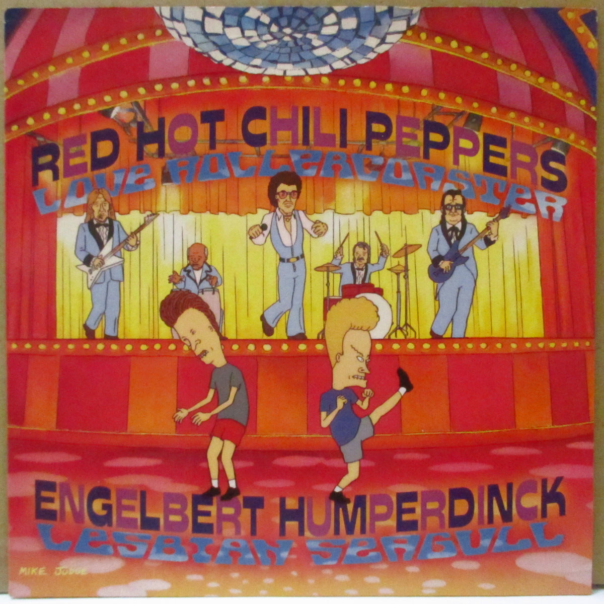 RED HOT CHILI PEPPERS / ENGELBERT HUMPERDINCK (レッド・ホット・チリ・ペッパーズ)  - Love Rollercoaster (UK オリジナル 7インチ+光沢固紙ジャケ)