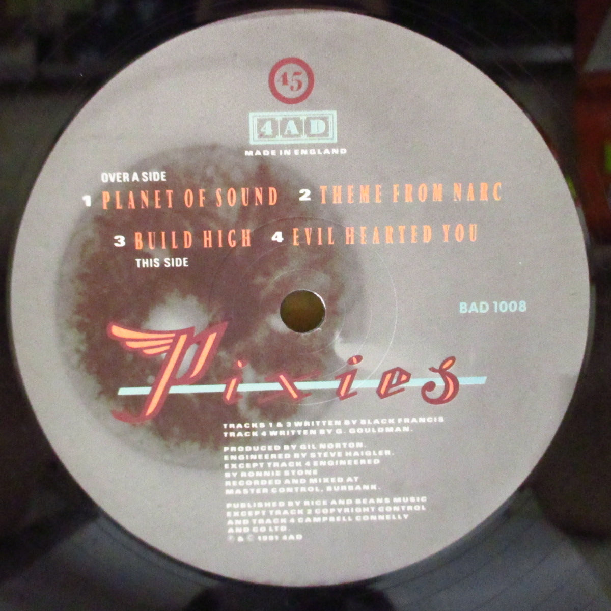 PIXIES (ピクシーズ)  - Planet Of Sound +3 (UK '91 オリジナル4曲入り 12インチ)