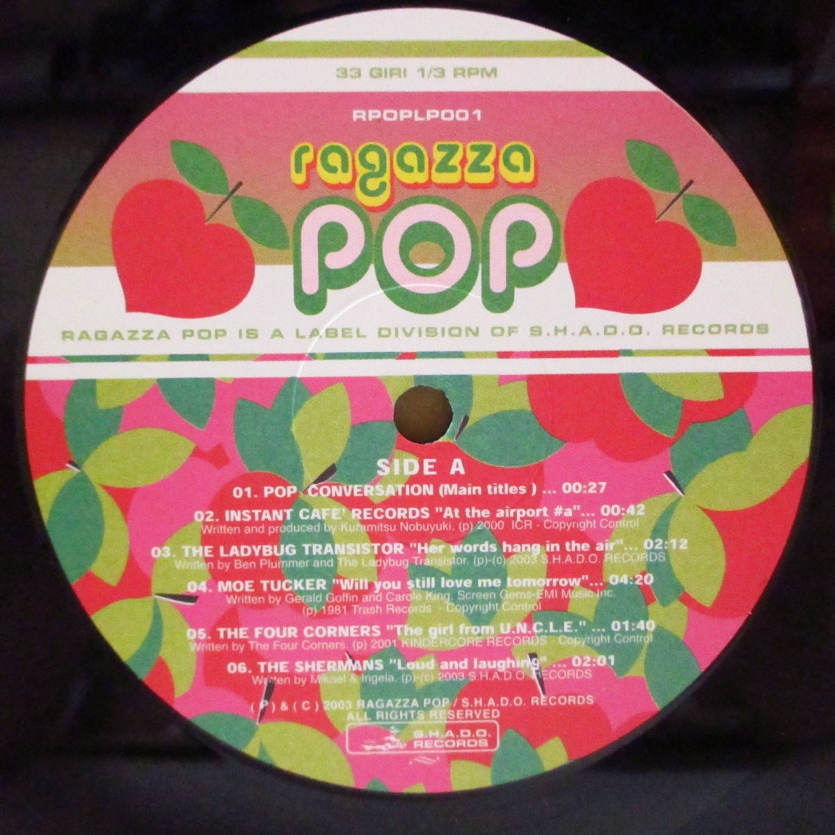 V.A. ('00s EU・インディポップ/エレクトロ・コンピ)  - Ragazza Pop (Italy '03 オリジナル 2xLP)