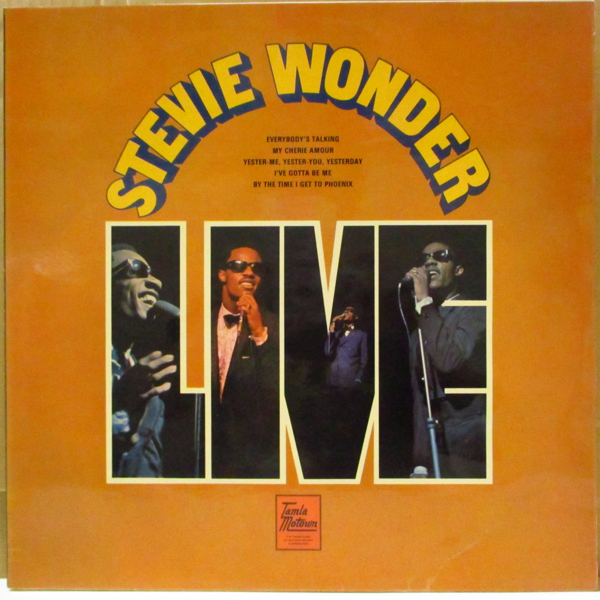 STEVIE WONDER (スティーヴィー・ワンダー)  - Stevie Wonder Live (UK '70 オリジナル・ステレオ LP/表面コーティング・ジャケ)名作ライヴ・アルバム、全14曲、60分37秒！近年稀な美品