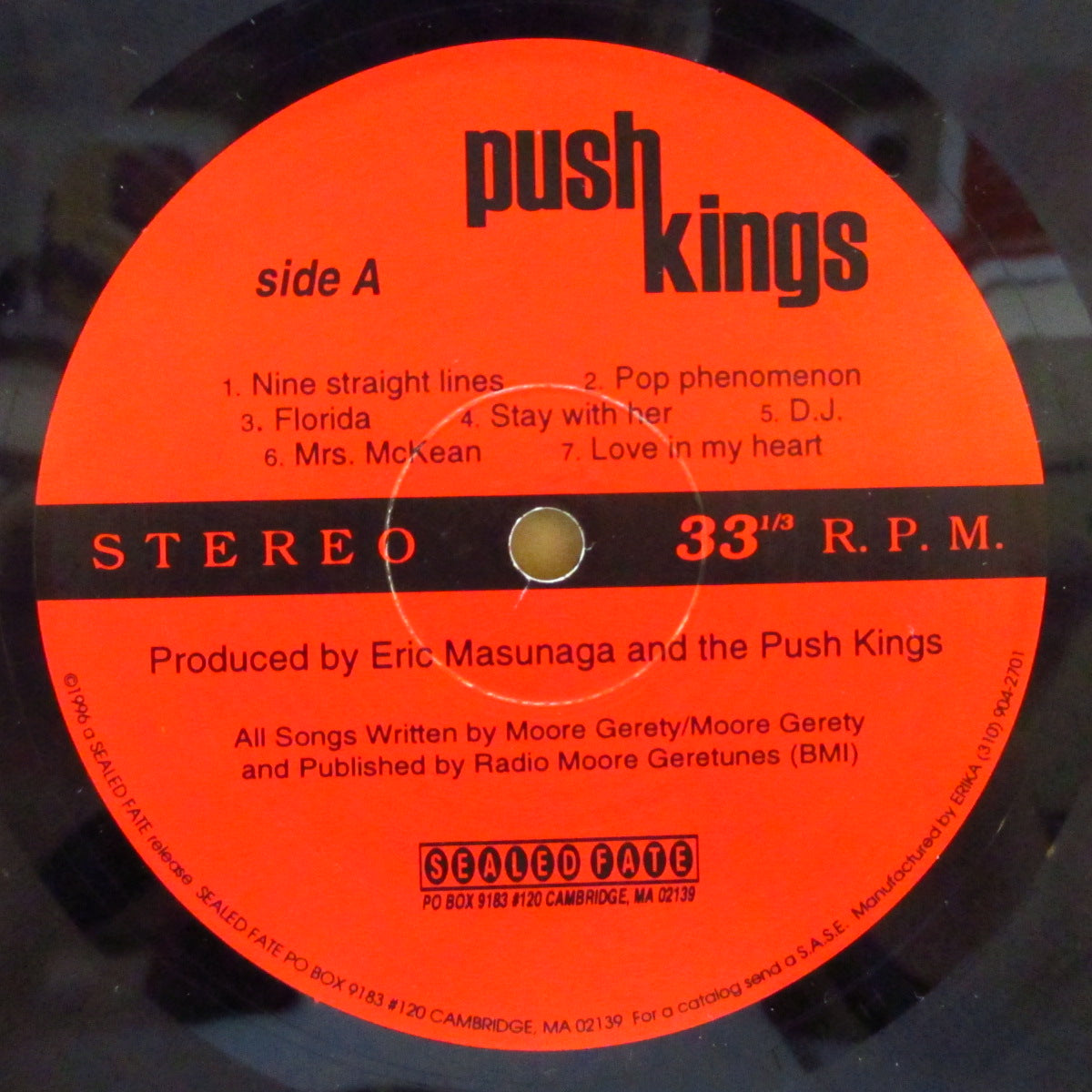 PUSH KINGS, THE (ザ・プッシュ・キングス)  - S.T. <1st Album> (US オリジナル LP) '96年1stアルバム