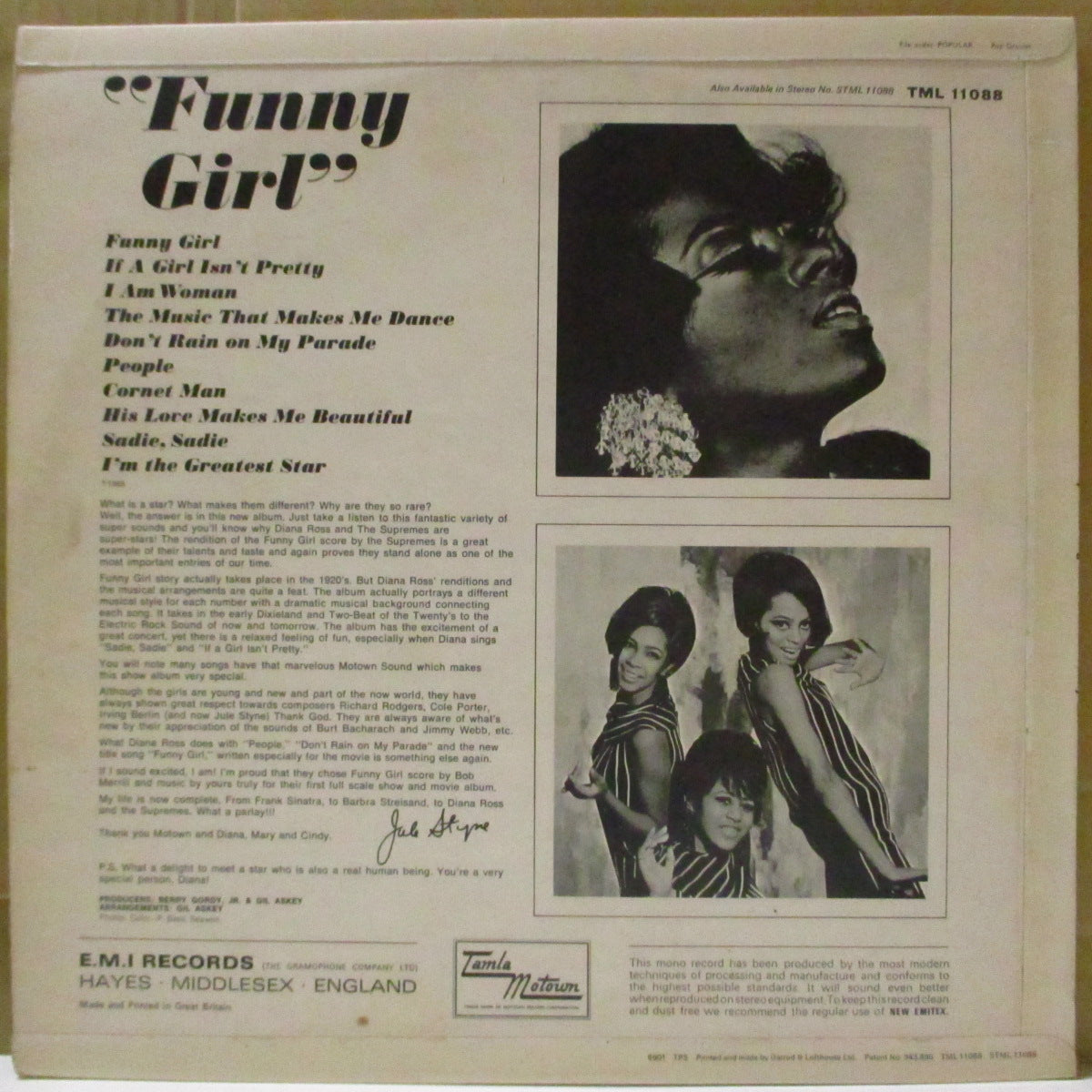 SUPREMES (DIANA ROSS AND THE) (ダイアナ・ロス＆ザ・スプリームス
