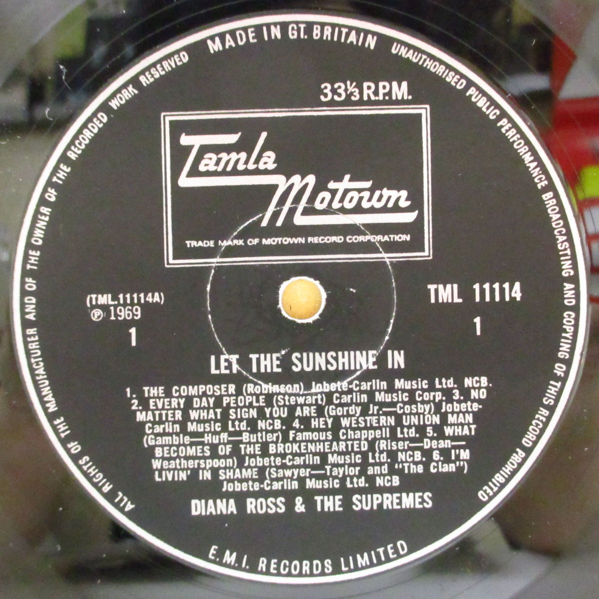 SUPREMES (DIANA ROSS AND THE) (ダイアナ・ロス＆ザ・スプリームス)  - Let The Sunshine In (UK '69 オリジナル・モノラル LP/両面コーティング・ジャケ)16作目アルバム