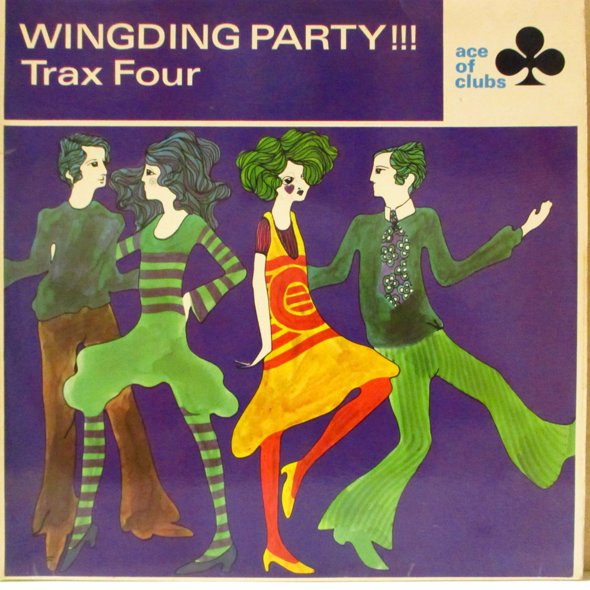TRAX FOUR (トラックス・フォー)  - Wingding Party !!! (UK '66 オリジナル・モノラル LP/表面コーティング・ジャケ) ハモンド入MODノーザン・カバーアルバム！