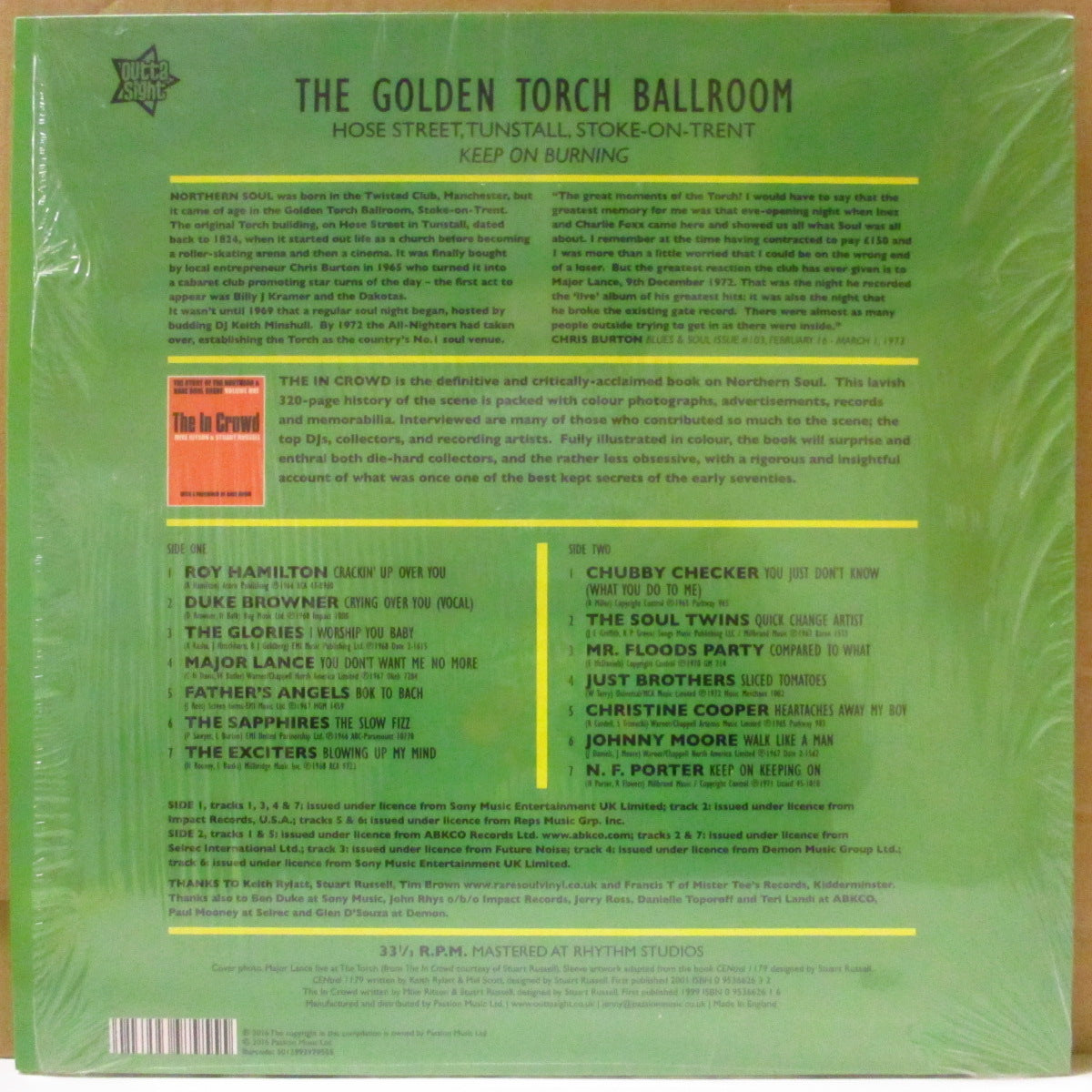 V.A. (Outta Sight社監修のシリーズ・ノーザン・コンピ)  - The Golden Torch (UK '16 オリジナル限定 LP)