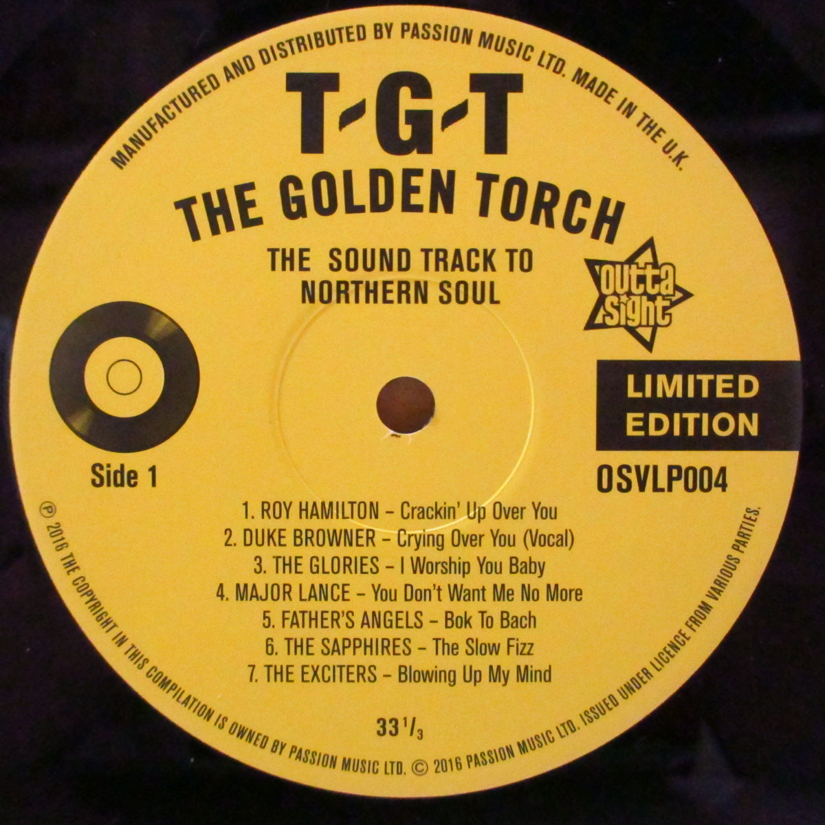 V.A. (Outta Sight社監修のシリーズ・ノーザン・コンピ)  - The Golden Torch (UK '16 オリジナル限定 LP)