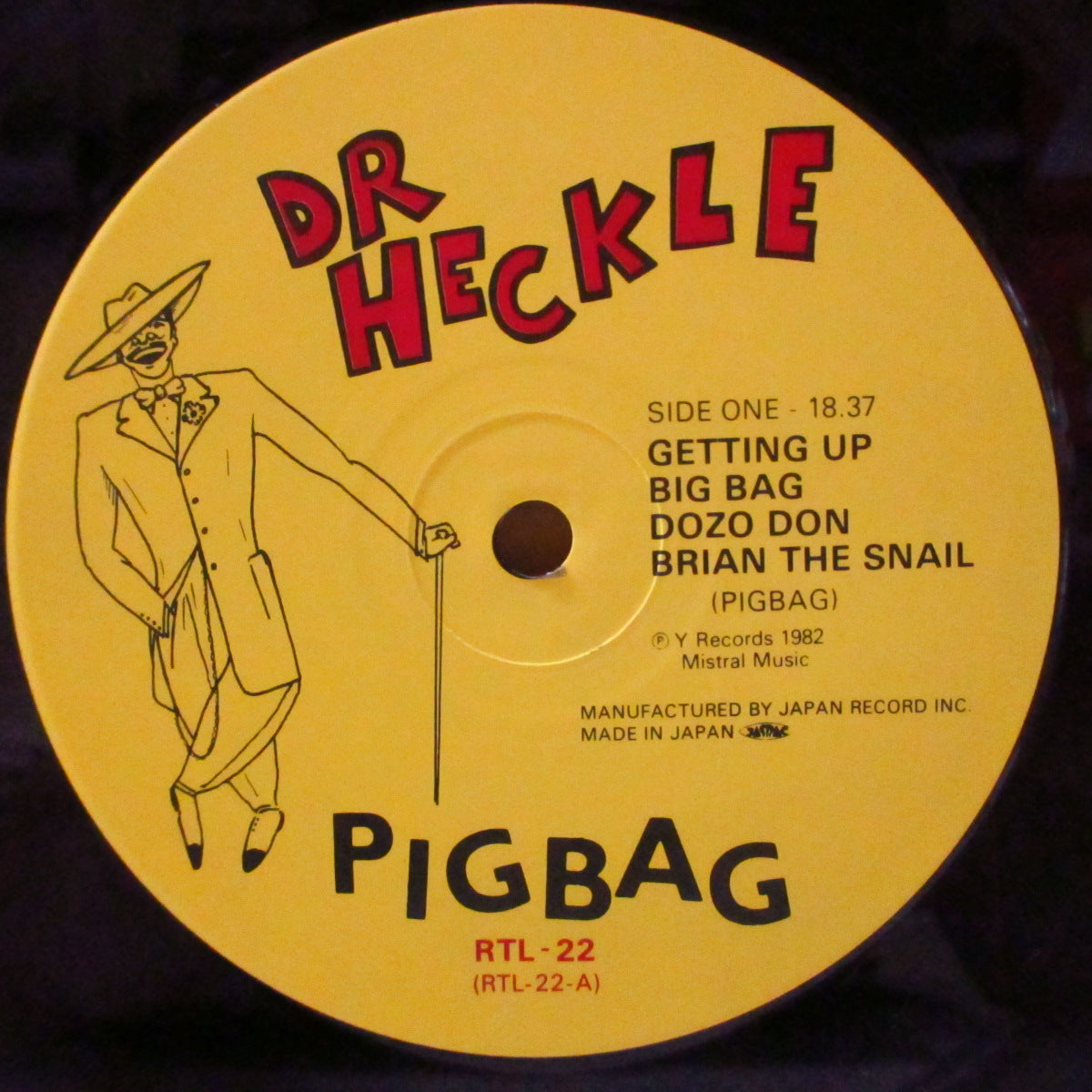 PIGBAG (ピッグバッグ)  - Dr. Heckle And Mr. Jive (Japan '82 オリジナル LP+インサート/帯欠) 1stアルバム