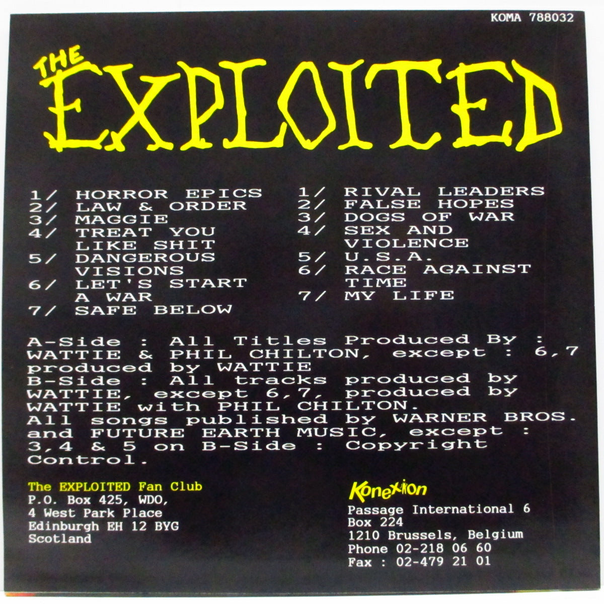 EXPLOITED, THE (ジ・エクスプロイテッド)  - Fools Gold! (Belgium オリジナル LP)