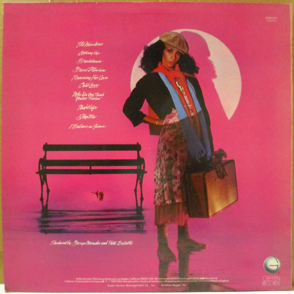 DONNA SUMMER (ドナ・サマー)  - The Wanderer (UK '80 オリジナル・ステレオLP+インナー)ゲフィン移籍第1作目