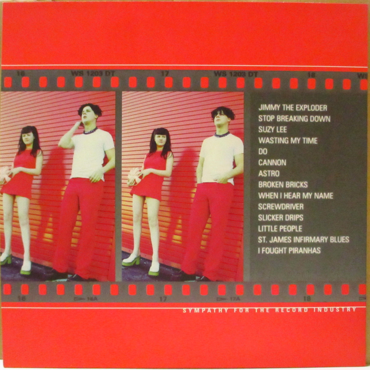 WHITE STRIPES, THE (ホワイト・ストライプス)  - S.T. <1st Album> (US '99 初回シンパシー社オリジナル「赤&白ラベ」 黒盤LP+インサート) インディーズ期デビューアルバム
