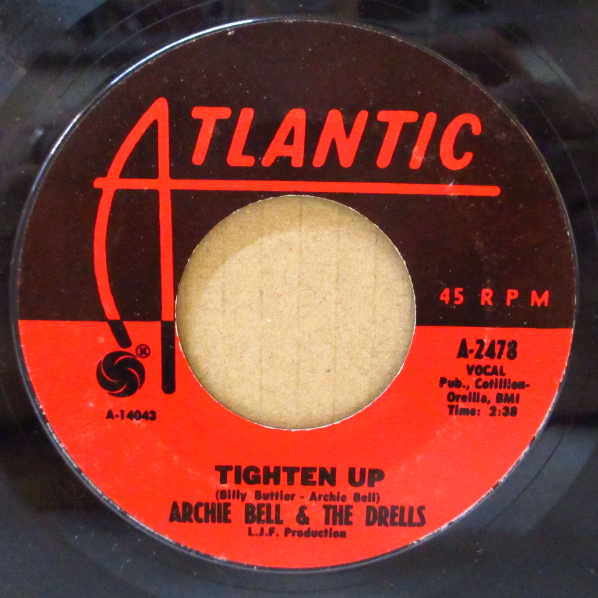 ARCHIE BELL & THE DRELLS (アーチー・ベル＆ドレルズ)  - Tighten Up / Tighten Up Part. 2 (US '68年再発7インチ/Atlantic-2478) FUNKYノーザン名曲！