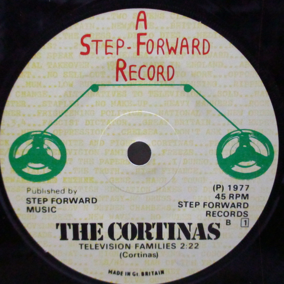 CORTINAS, THE (ザ・コルティナズ)  - Fascist Dictator (UK オリジナル 7"/マットソフト紙折り返ジャケ) '77年ファースト！
