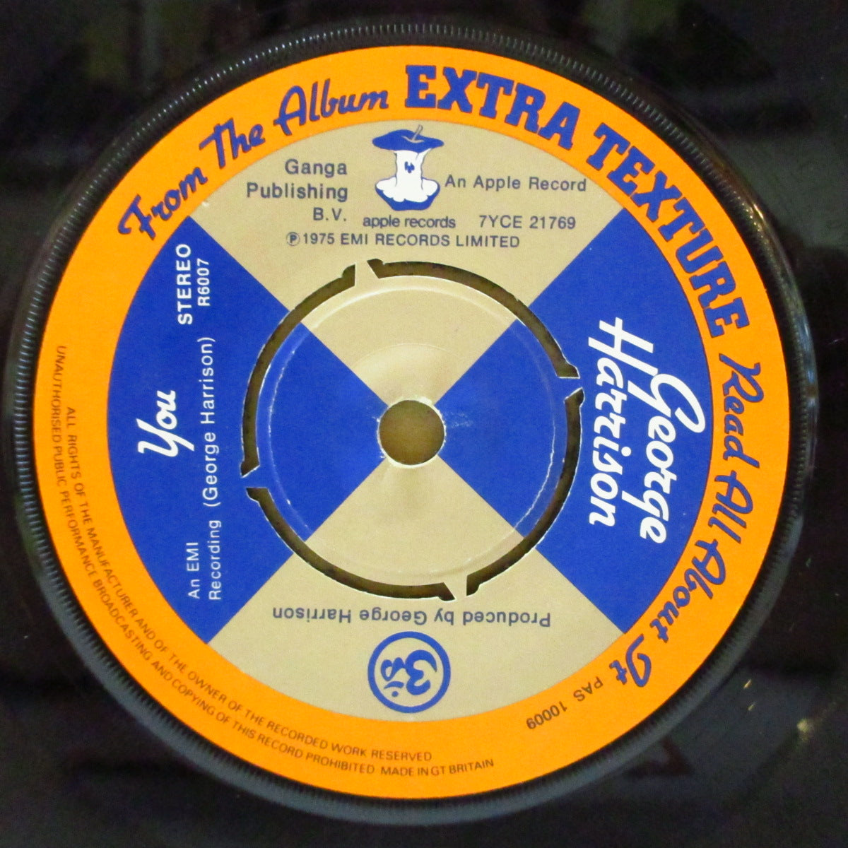 GEORGE HARRISON (ジョージ・ハリスン)  - You (UK '75 オリジナル 7インチ＋光沢固紙ジャケ)