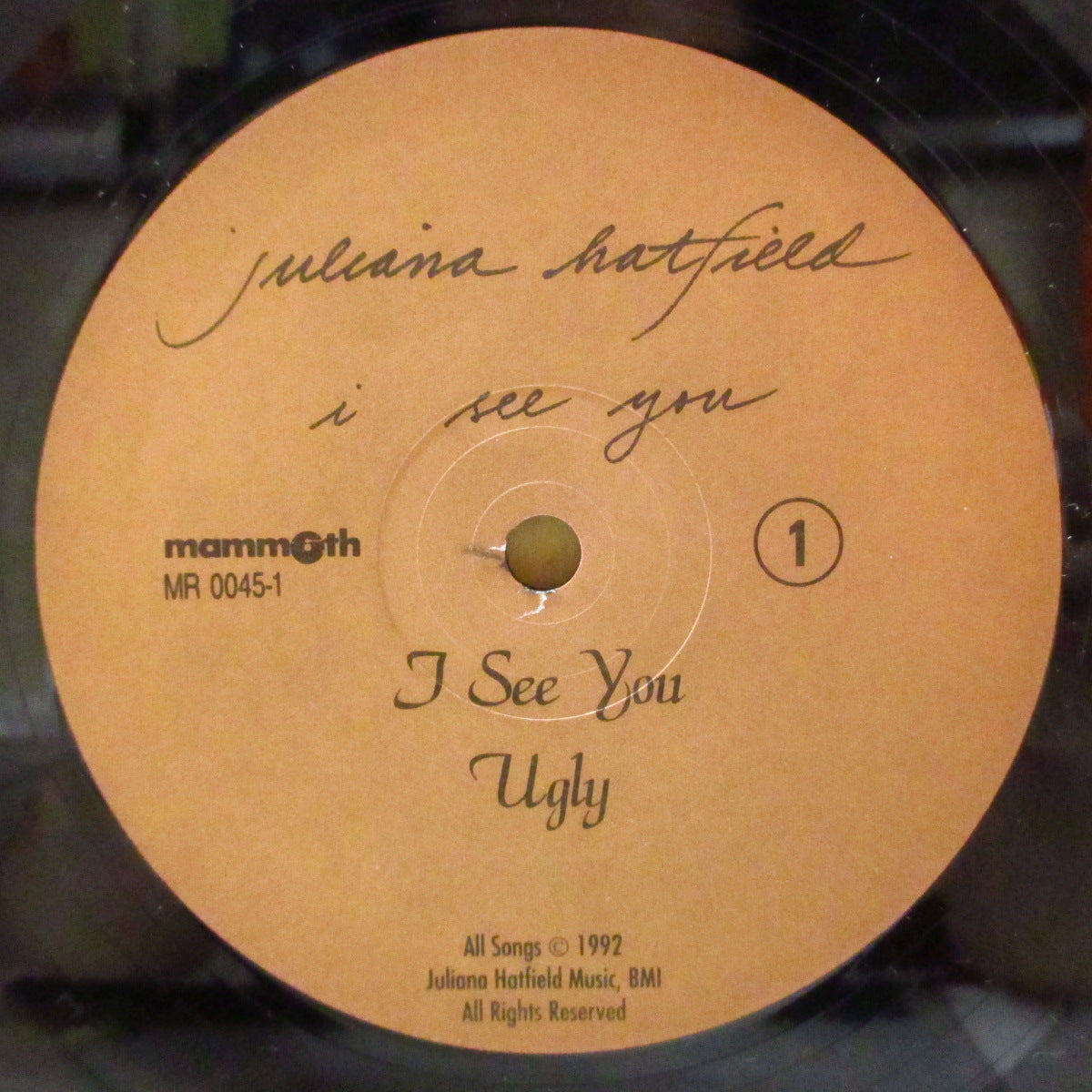 JULIANA HATFIELD (ジュリアナ・ハットフィールド)  - I See You +4 (UK '92 オリジナル5曲入り 12インチ)