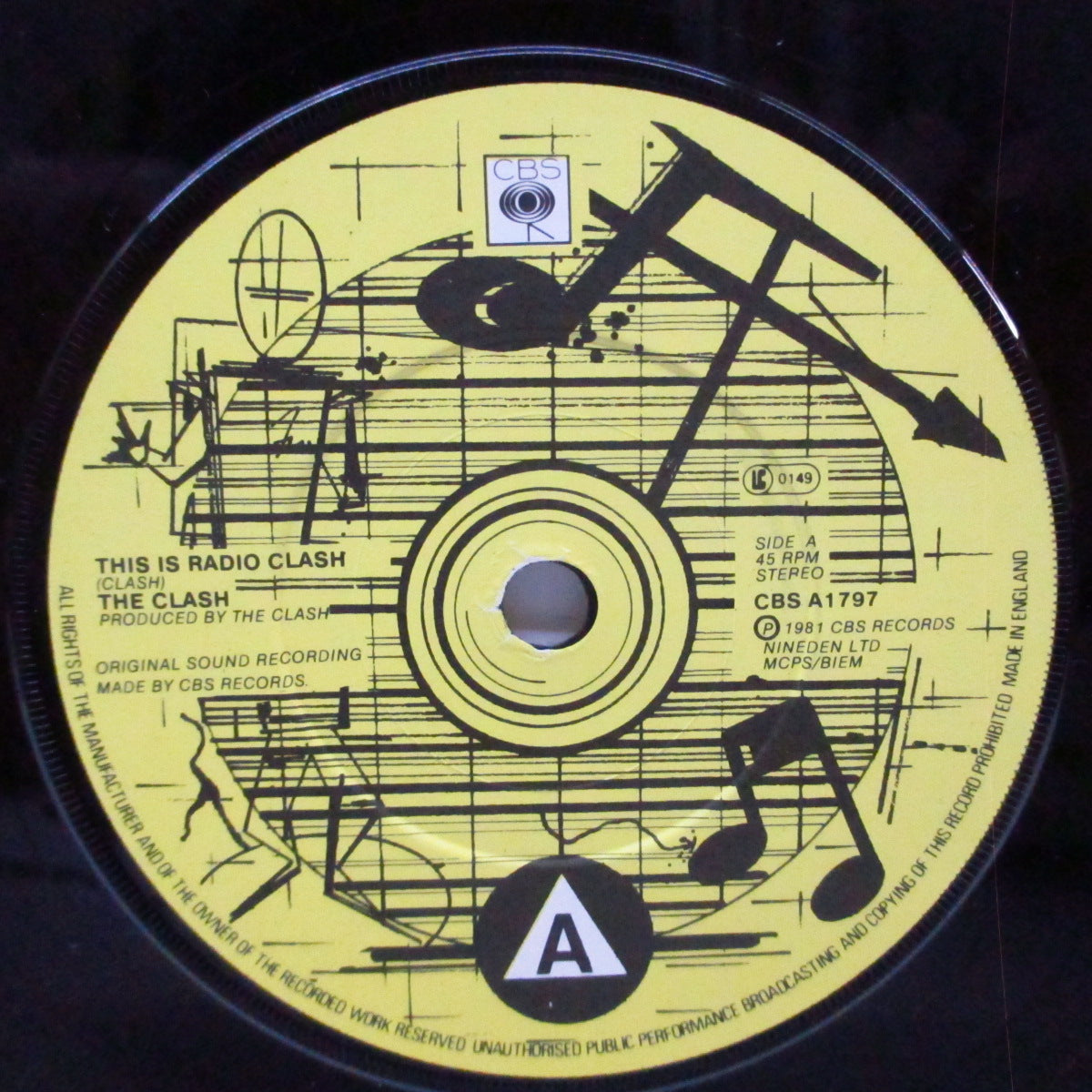 CLASH, THE (ザ・クラッシュ)  - This Is Radio Clash (UK オリジナル 7"/光沢ソフト紙折り返しジャケ) '81年14 thシングル！