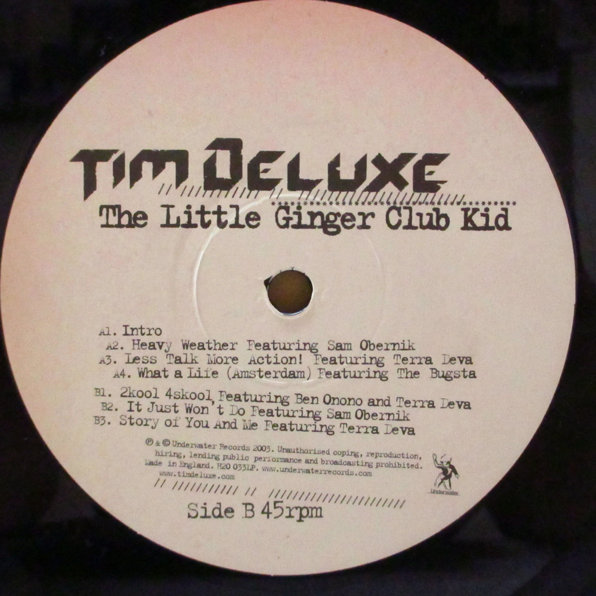 TIM DELUXE (ティム・デラックス)  - The Little Ginger Club Kid (UK '03 オリジナル 2xLP+インナー/ざら紙ジャケ) 1stアルバム