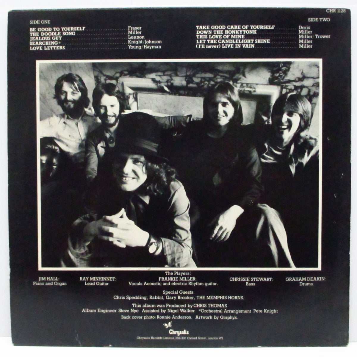 FRANKIE MILLER (フランキー・ミラー)  - Full House (UK オリジナル LP/ステッカー付ジャケ)