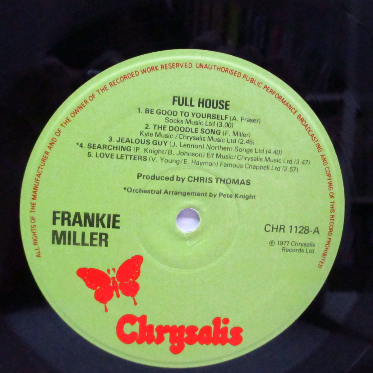 FRANKIE MILLER (フランキー・ミラー)  - Full House (UK オリジナル LP/ステッカー付ジャケ)