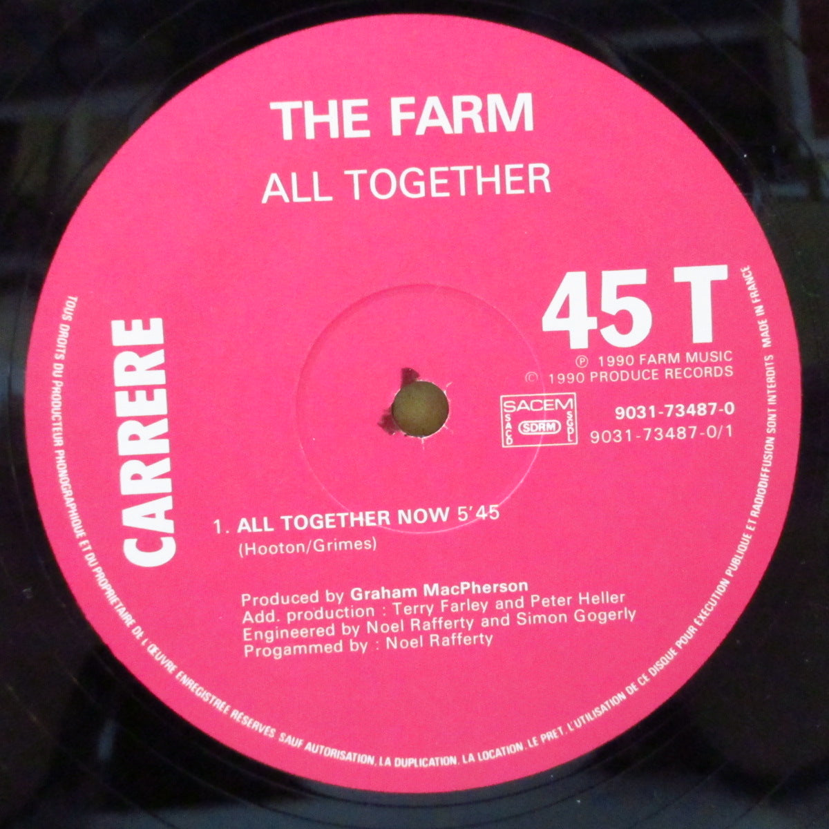 FARM, THE (ザ・ファーム)  - All Together Now (France オリジナル 12インチ)