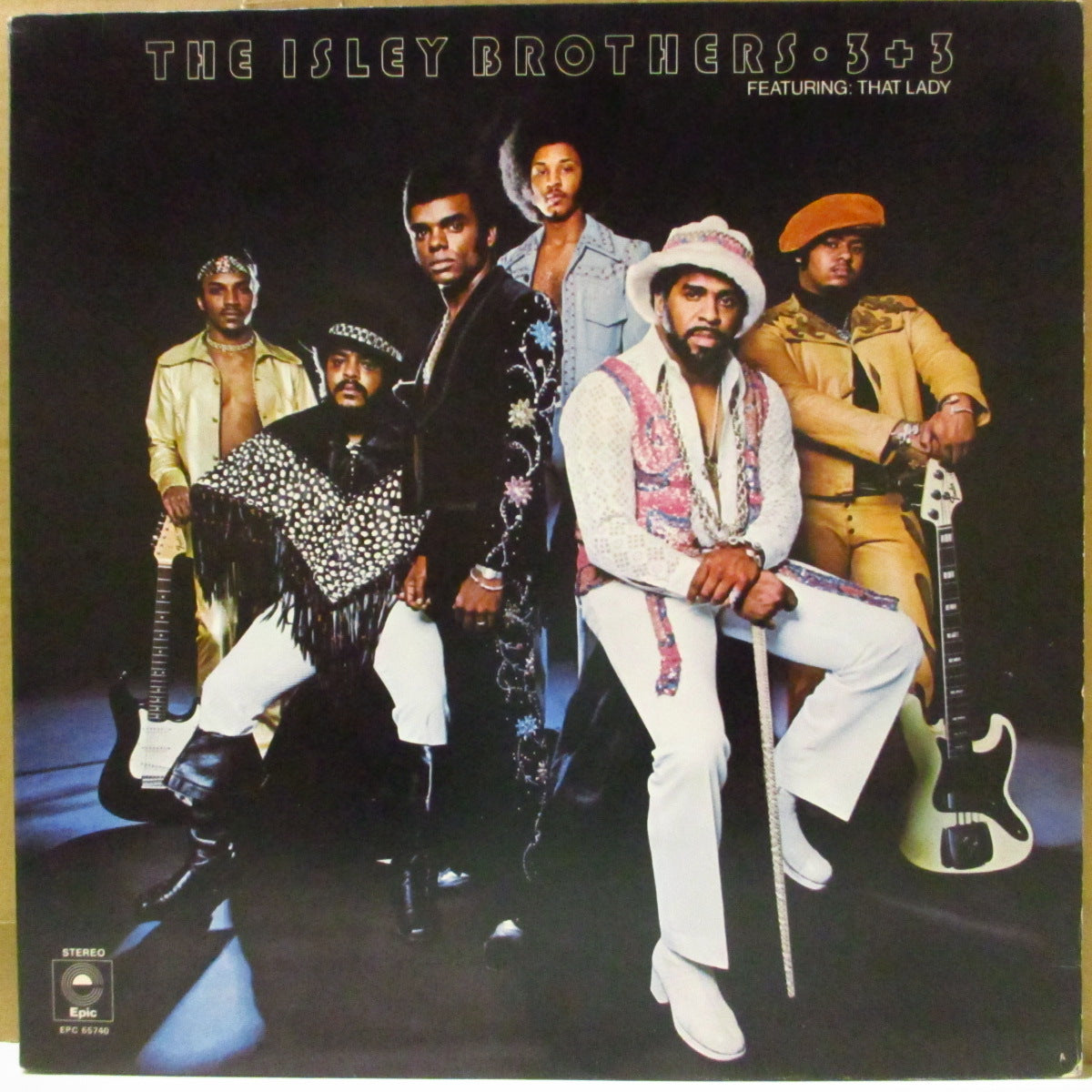 ISLEY BROTHERS (アイズレー・ブラザーズ)  - 3 + 3 Featuring : That Lady (UK '73 初回「黄色ラベ」オリジナル・ステレオ LP/見開きジャケ) 「ザット・レディ」収録名作！