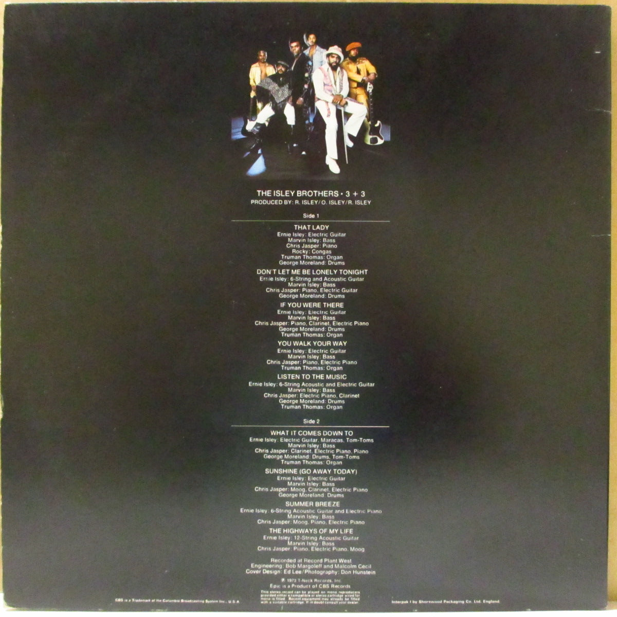ISLEY BROTHERS (アイズレー・ブラザーズ)  - 3 + 3 Featuring : That Lady (UK '73 初回「黄色ラベ」オリジナル・ステレオ LP/見開きジャケ) 「ザット・レディ」収録名作！
