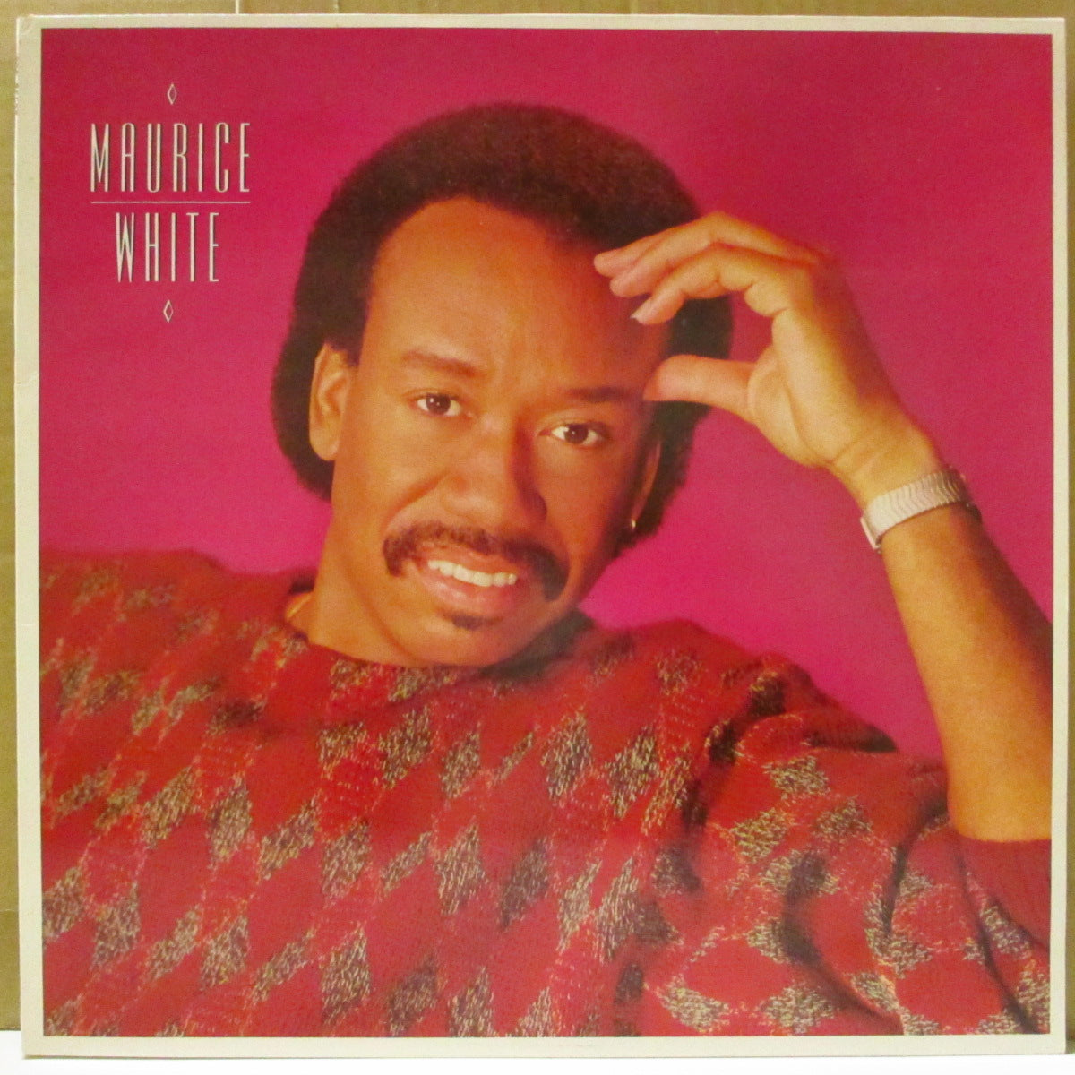 MAURICE WHITE (モーリス・ホワイト)  - Maurice White (UK '85 オリジナル・ステレオ LP+インナー) E, W & F リーダー生涯唯一のソロ・アルバム