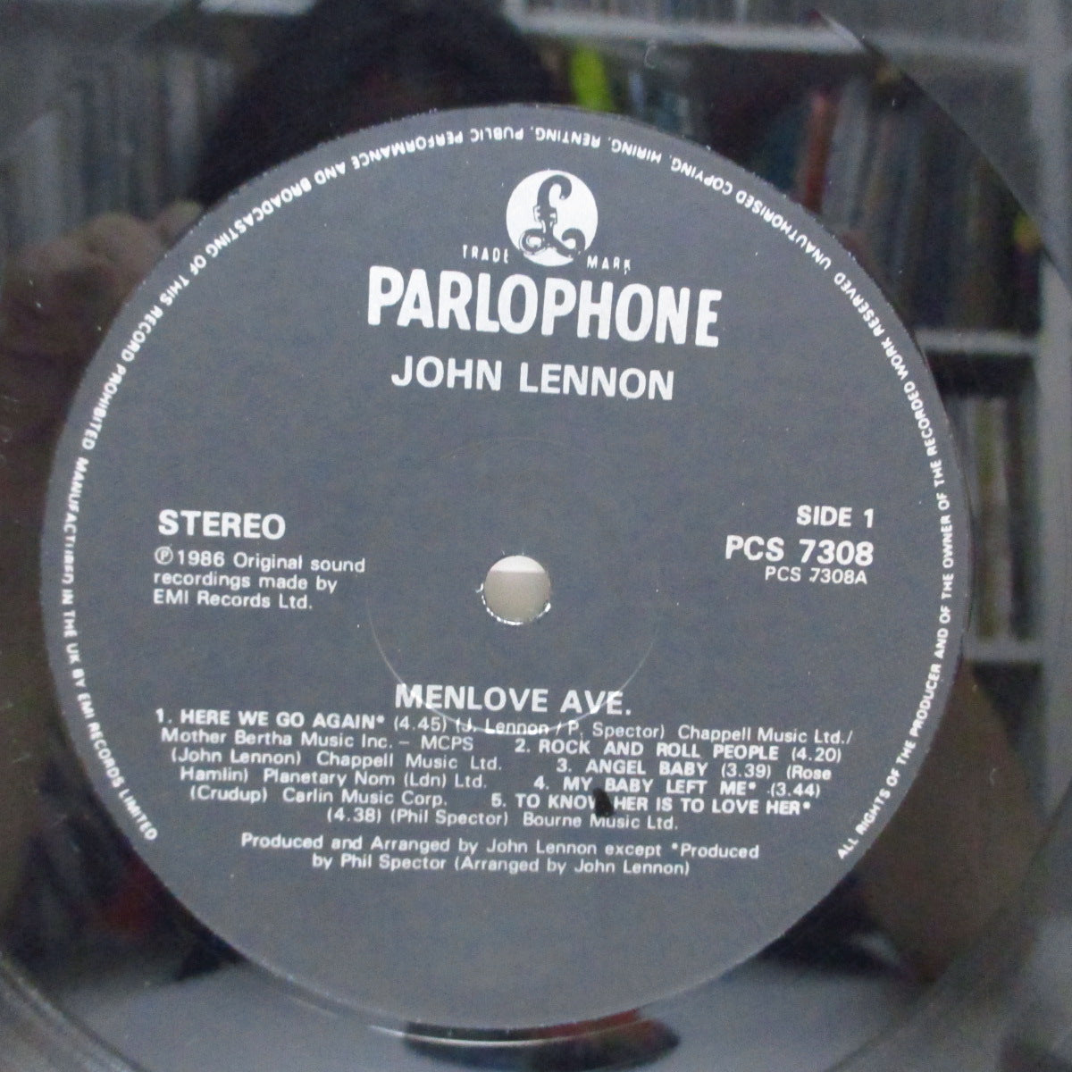 JOHN LENNON (ジョン・レノン)  - Menlove Ave (UK オリジナル LP/インナー無し)