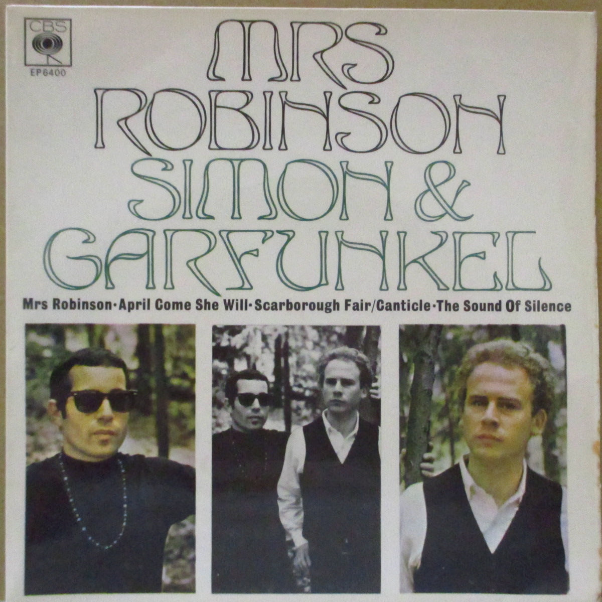 SIMON & GARFUNKEL (サイモン&ガーファンクル)  - Mrs. Robinson (UK '68 オリジナル「フラットセンター」4曲入り 7インチ+表面コーティングジャケ)