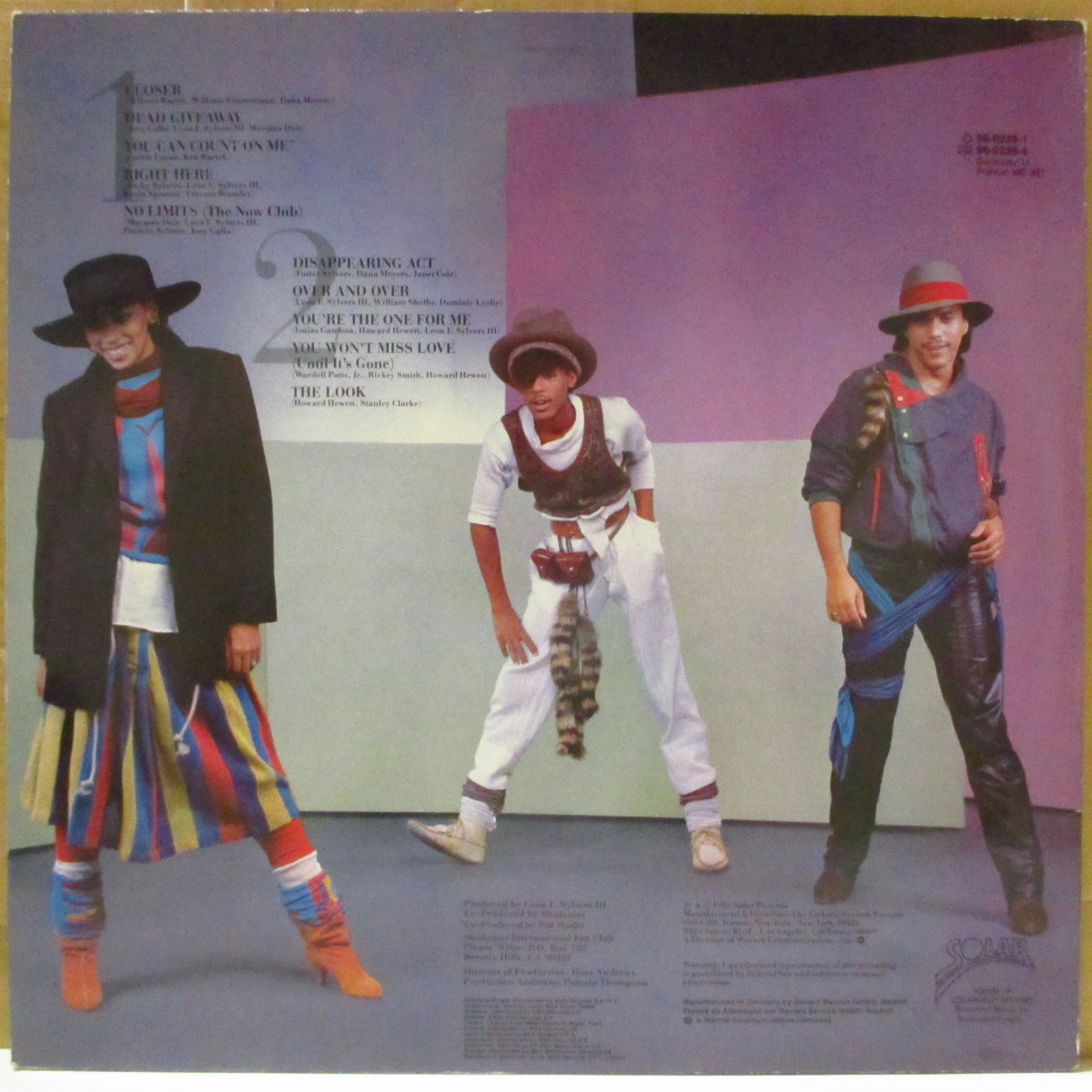 SHALAMAR (シャラマー)  - The Look (ドイツ '83 オリジナル・ステレオ LP+インナー) ソウルチャート13位の7作目