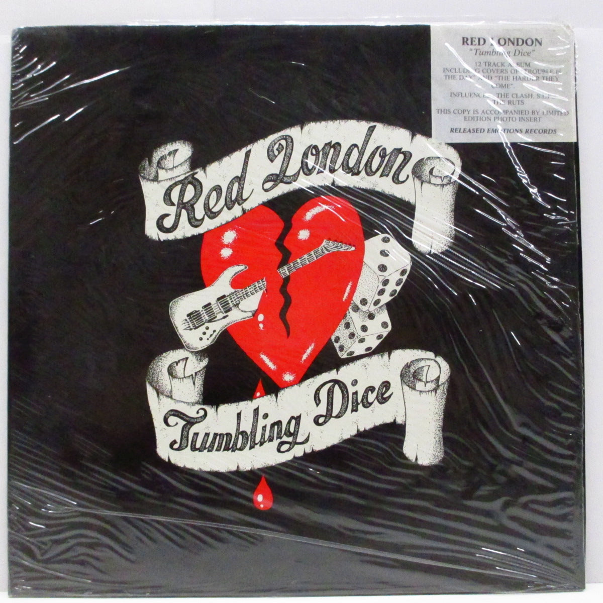 RED LONDON (レッド・ロンドン)  - Tumbling Dice (UK オリジナル LP+インサート/ステッカー付きジャケ）'90年復活第２弾アルバム！