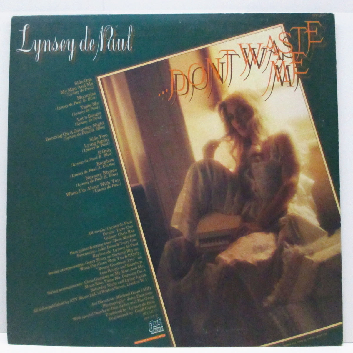 LYNSEY DE PAUL (リンジー・ディ・ポール)  - Taste Me... Don't Waste Me (UK オリジナル LP#1+インサート)