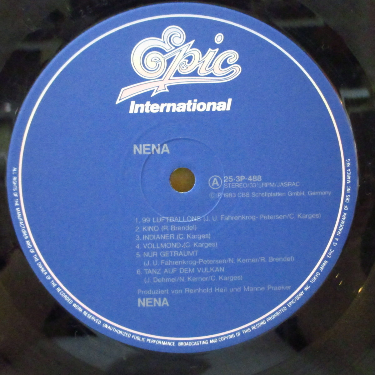 NENA (ネーナ)  - S.T. <1st Album> (Japan オリジナル LP+帯, インサート) '84年1stアルバム