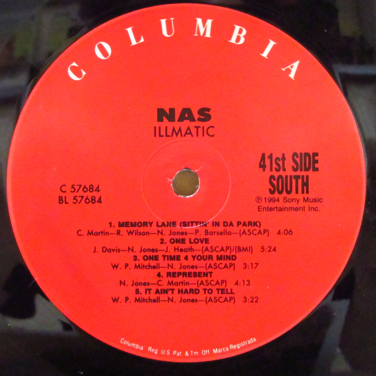 NAS (ナズ)  - Illmatic (US '94 オリジナル LP+ソフト紙インナー) 名作1stアルバム